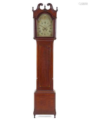 *A Scottish George III Mahogany Tall Case Clock Matthew