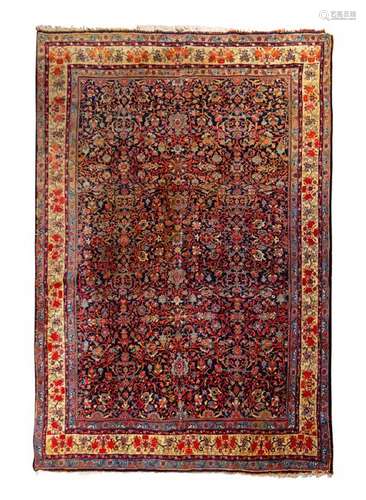 A Bidjar Wool Rug Circa 1900 11 feet 3 inches x 8 feet