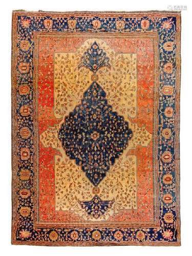 A Persian Wool Rug Circa 1900 11 feet 5 inches x 8 feet