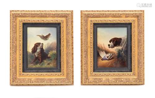 A Pair of Berlin (K.P.M.) Porcelain Plaques 19th