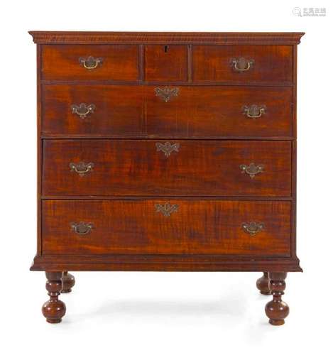 A William and Mary Oak Blanket Chest Late 18th/Early