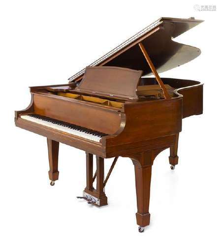 *A Steinway & Sons Mahogany Grand Piano 1925 model L,