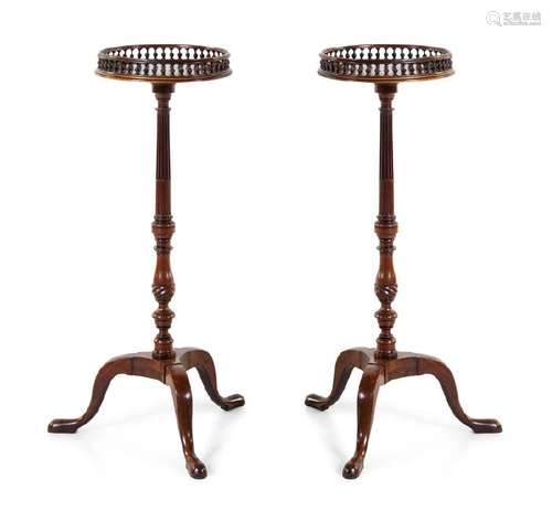 *A Pair of George III Mahogany Torchères Second Half