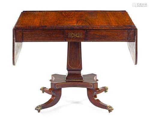 A Regency Mahogany Sofa Table First Quarter 19th