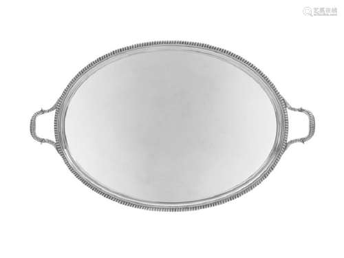 *A George III Silver Tray William Bennett, London, 1806