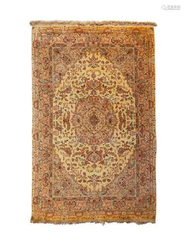 A Tabriz Wool Rug West Persia, 20th Century 8 feet 8