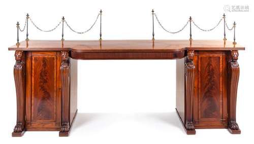 A Regency Mahogany Sideboard  Early 19th Century in