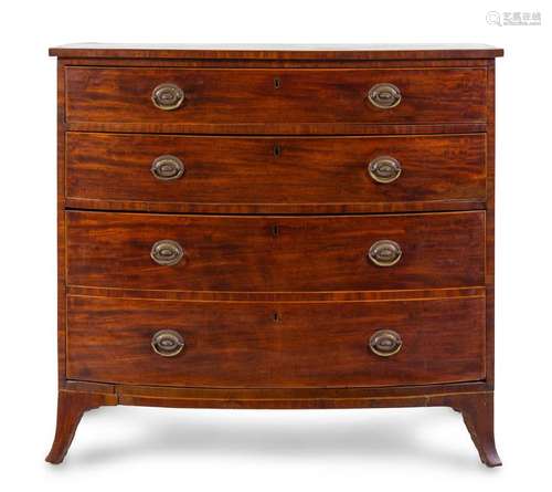 *A George III Mahogany Chest of Drawers 19th Century