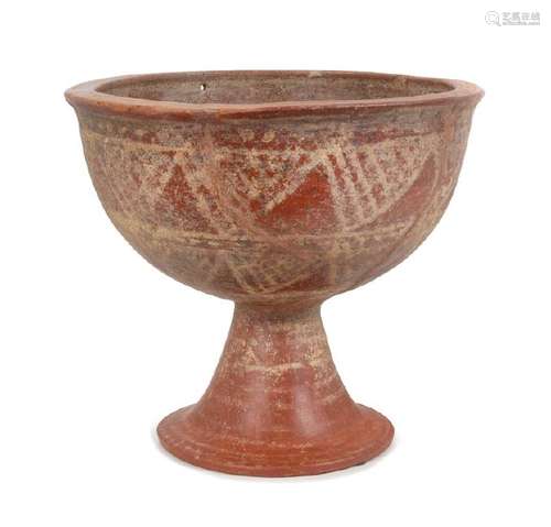 An Etruscan Terracotta Footed Bowl 8th-7th Century