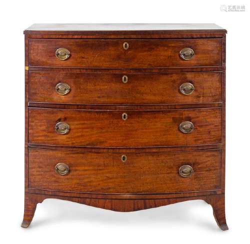 *A George III Mahogany Chest of Drawers 19th Century