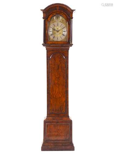 *An English Walnut Tall Case Clock John Drury, London,