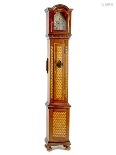 A Louis XVI Style Parquetry Tall Case Clock