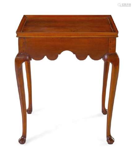 *A Queen Anne Maple Tea Table  Connecticut, Circa