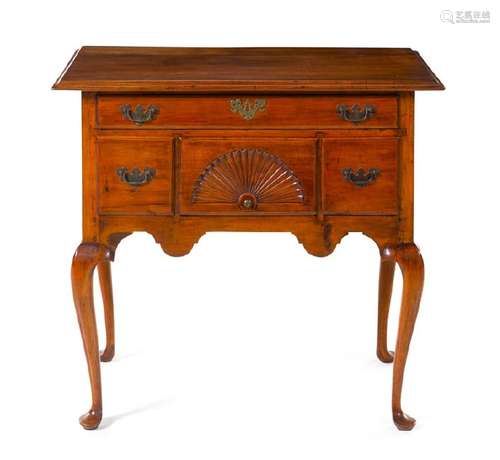 *A Queen Anne Maple Lowboy  Massachusetts, Circa 1750Â