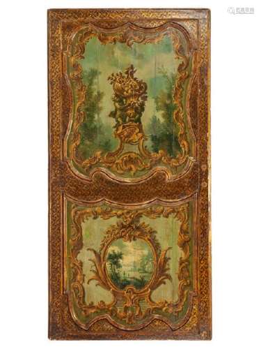 A French Painted Door Panel