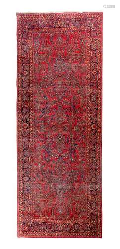 A Sarouk Wool Rug First Half 20th Century 13 feet 6