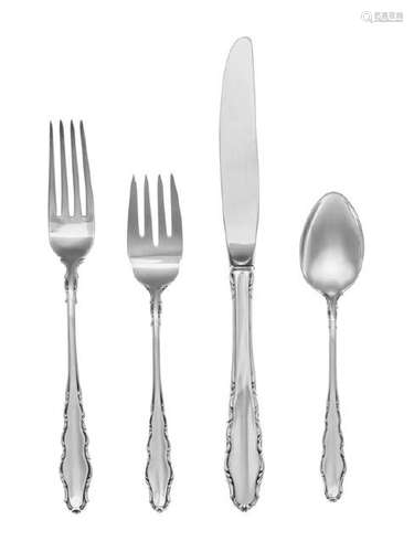 An American Silver Flatware Service Reed & Barton,