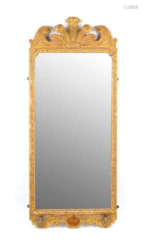 A George II Giltwood Girandole Mirror Mid-18th Century