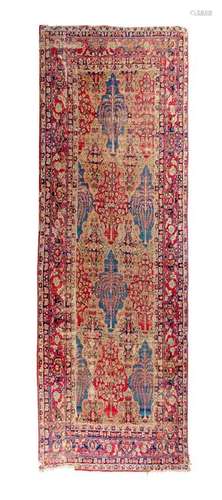 A Kermanshah Wool Rug Circa 1870 13 feet x 6 feet.Â