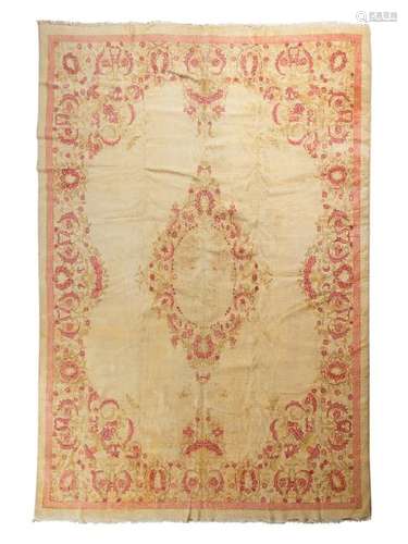 An Agra Wool Rug Circa 1890s 11 feet x 8 feet.Â