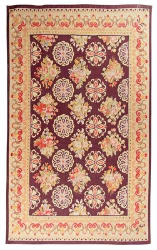 An Aubusson Wool Rug Circa 1920s