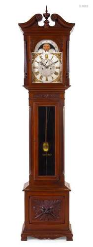 An American Mahogany Tall Case Clock E. Howard and Co.,