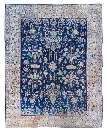 A Persian Wool Rug First Half 20th Century 15 feet 6