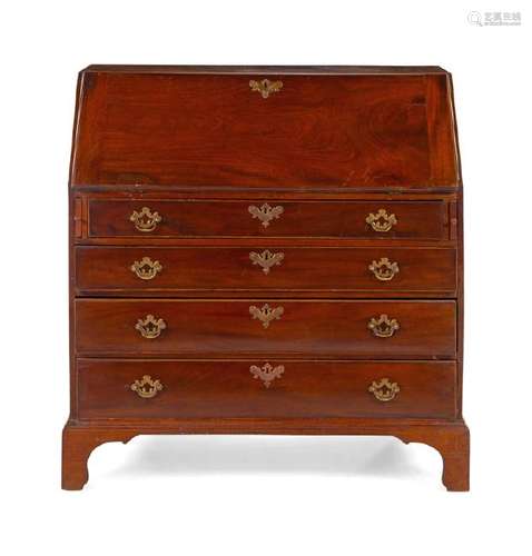 A Federal Mahogany Slant-Front Desk Late 18th Century