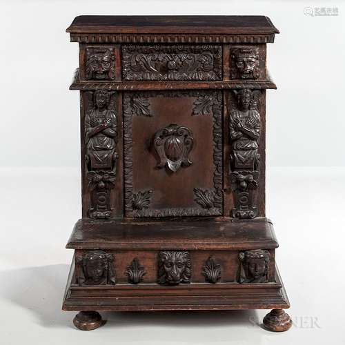 Carved Walnut Prie-dieu