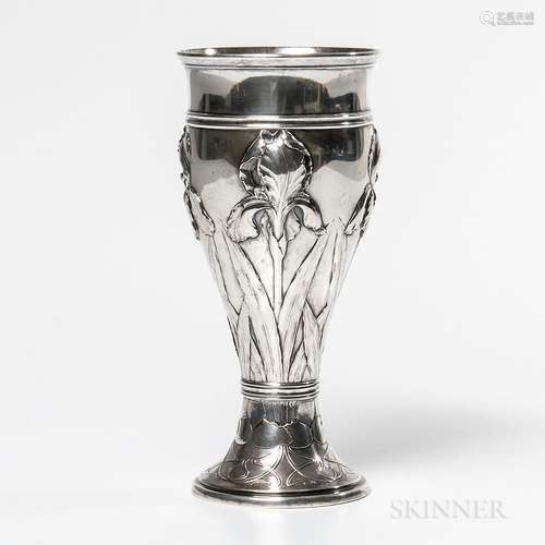 Danish Art Nouveau Silver Vase