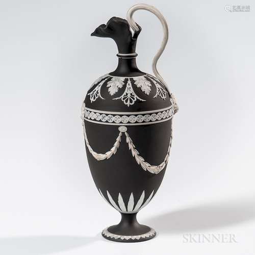 Wedgwood Black Jasper Dip Oneoche Ewer