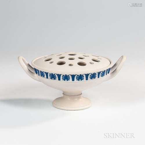 Wedgwood Smear Glazed White Stoneware Kylix Potpourri