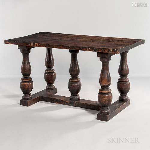 Italian Walnut Center Table