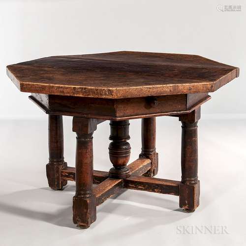 Italian Walnut Center Table