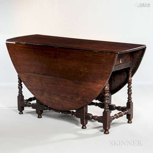 William and Mary Drop-leaf Gate-leg Table