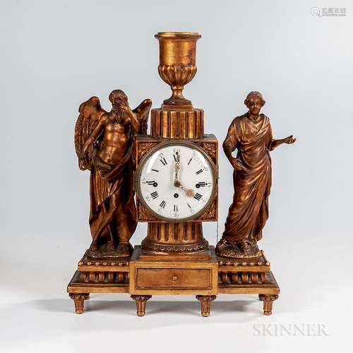 Johan Bentele Giltwood Mantel Clock