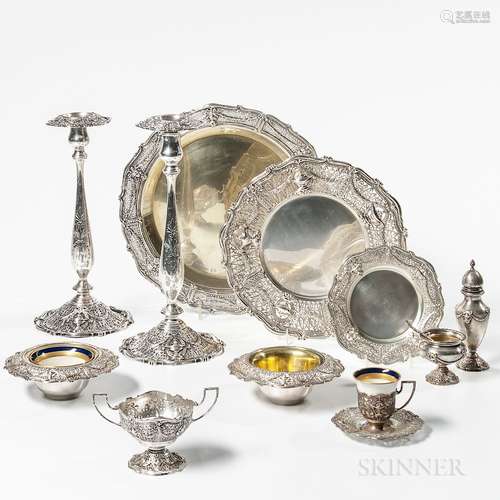 Group of Shreve & Co. Sterling Silver Tableware