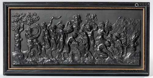 Wedgwood Black Basalt Bacchanalian Sacrifice  Plaque