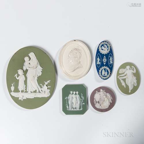 Six Assorted Wedgwood Medallions