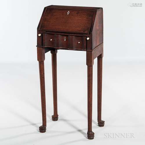 Diminutive George II Mahogany Slant-lid Desk