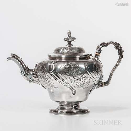 George IV Sterling Silver Teapot