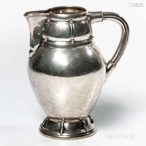 Danish Silver Pitcher