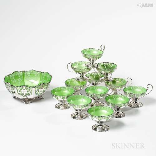 George V Sterling Silver Dessert Service