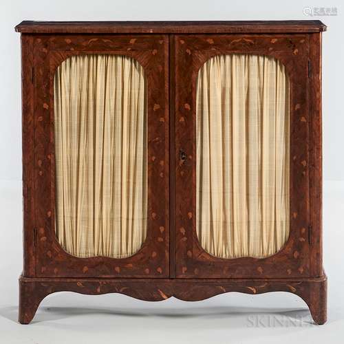 Kingwood- and Walnut-veneered Cabinet