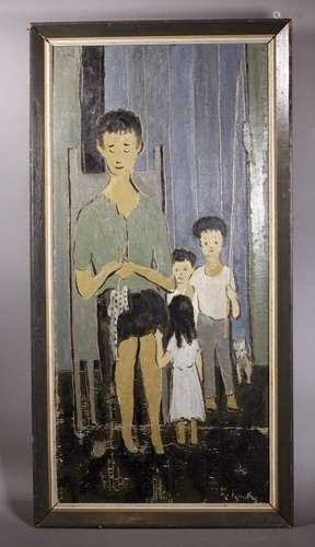 Painting; Provincetown Children Signed Karl Knaths