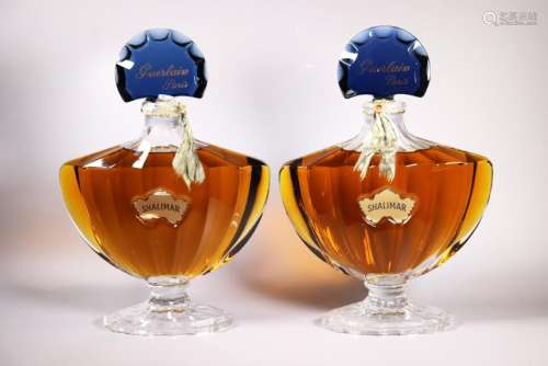 Pr Lg Guerlain Shalimar Display Perfume Bottles