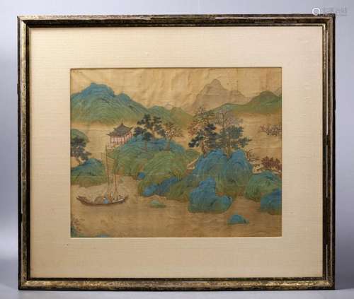 Liu Sung Nien; Chinese Landscape Painting on Silk