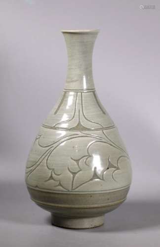 Korean Slip Decorated Porcelain Vase