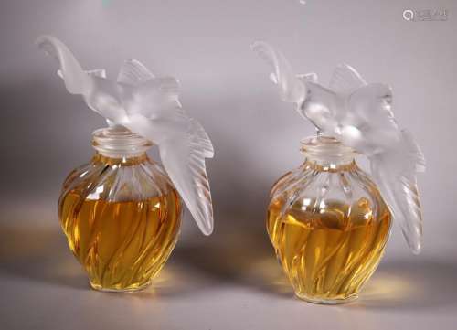 Pr Lalique L'Air du Temps Display Perfume Bottles