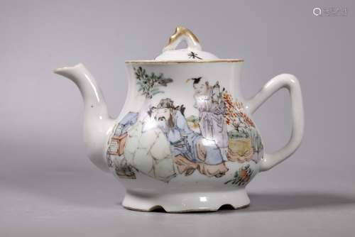 Yue Chi Ming; Chinese Artist Porcelain Teapot